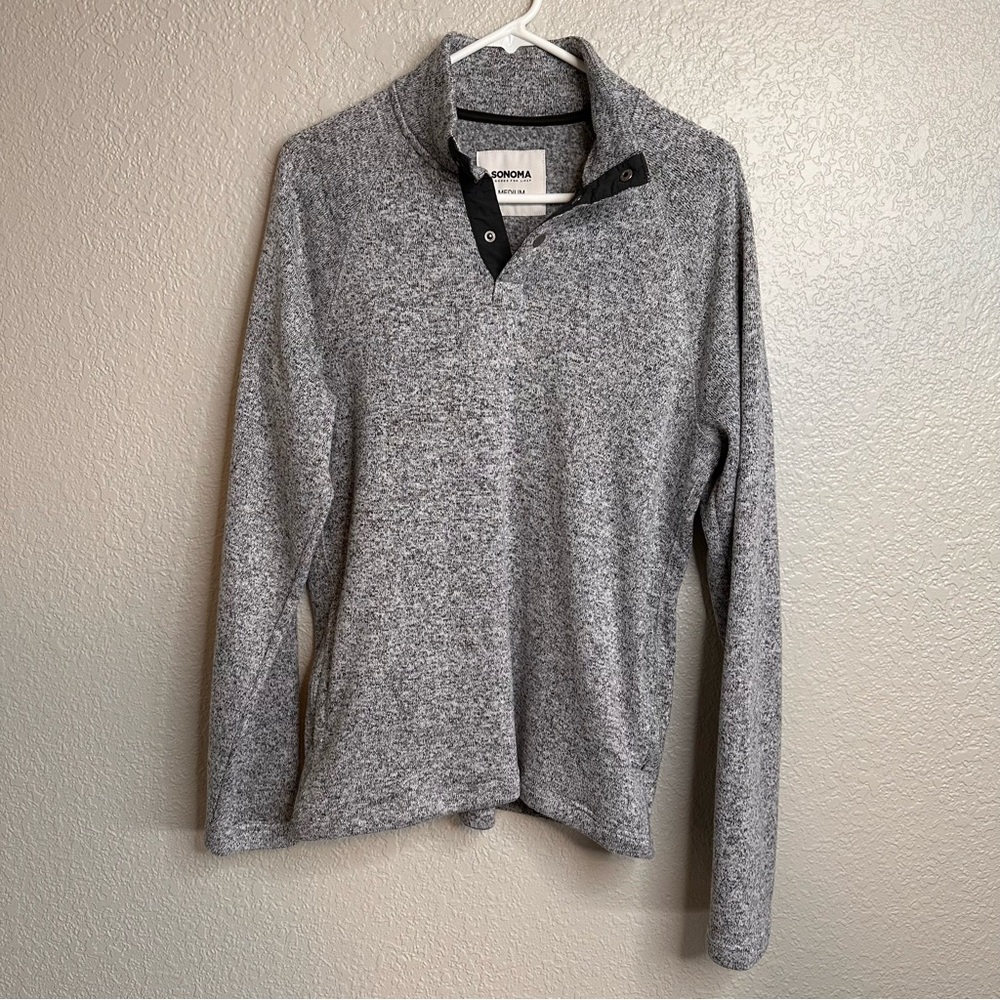Sonoma Black and Gray Knit Pullover